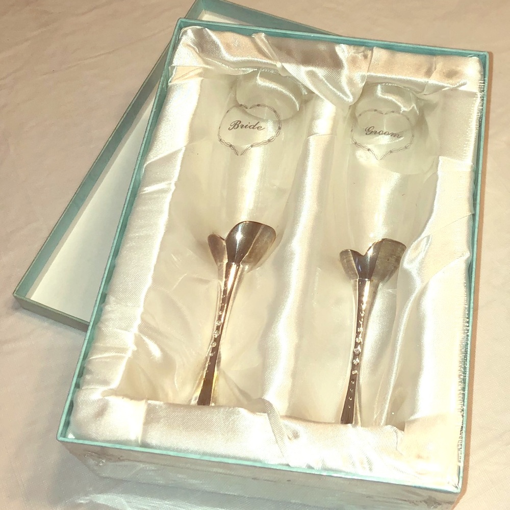 Set of Bride & Groom Goblets
